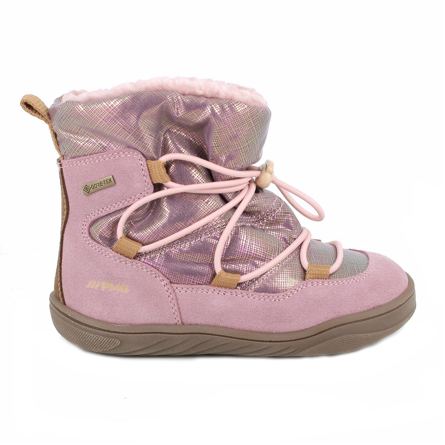 Stivaletti&#x20;gore-tex&#x20;da&#x20;bambina&#x20;rosa&#x20;e&#x20;viola&#x20;con&#x20;elastico