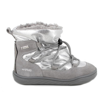 Bottillon gore-tex pour fille gris et argent avec elastique Bottillon gore-tex pour fille gris et argent avec elastique