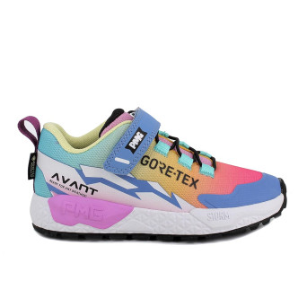 Sneaker gore-tex pour fille bleu clair et fuxia avec velcro Sneaker gore-tex pour fille bleu clair et fuxia avec velcro