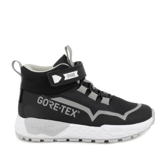 Zapato deportivo con gore-tex para niño negro con velcro Zapato deportivo con gore-tex para niño negro con velcro