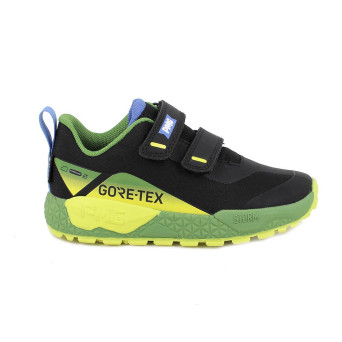 JUNGE GORE-TEX SNEAKER SCHWARZ UND GRUEN MIT VELCRO JUNGE GORE-TEX SNEAKER SCHWARZ UND GRUEN MIT VELCRO