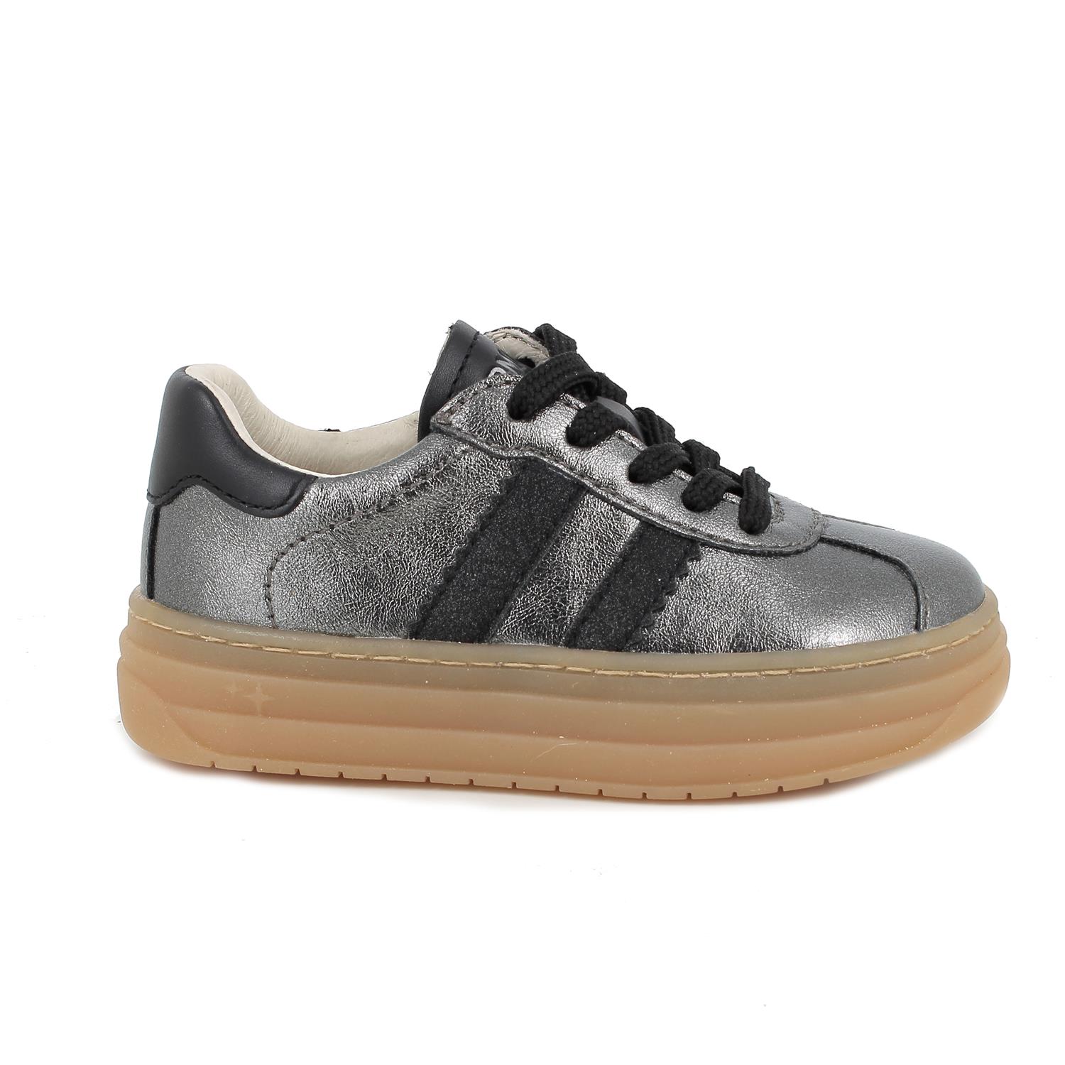 Sneakers&#x20;da&#x20;bambina&#x20;grigio&#x20;con&#x20;zip