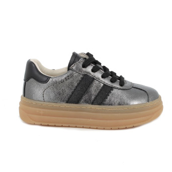 Sneakers for girls grey with zip Sneakers for girls grey with zip