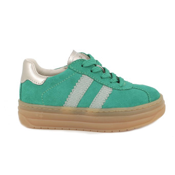 Sneakers for girls green with zip Sneakers for girls green with zip