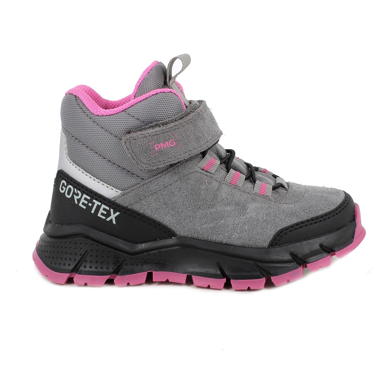 Bottillon gore-tex pour fille gris avec velcro