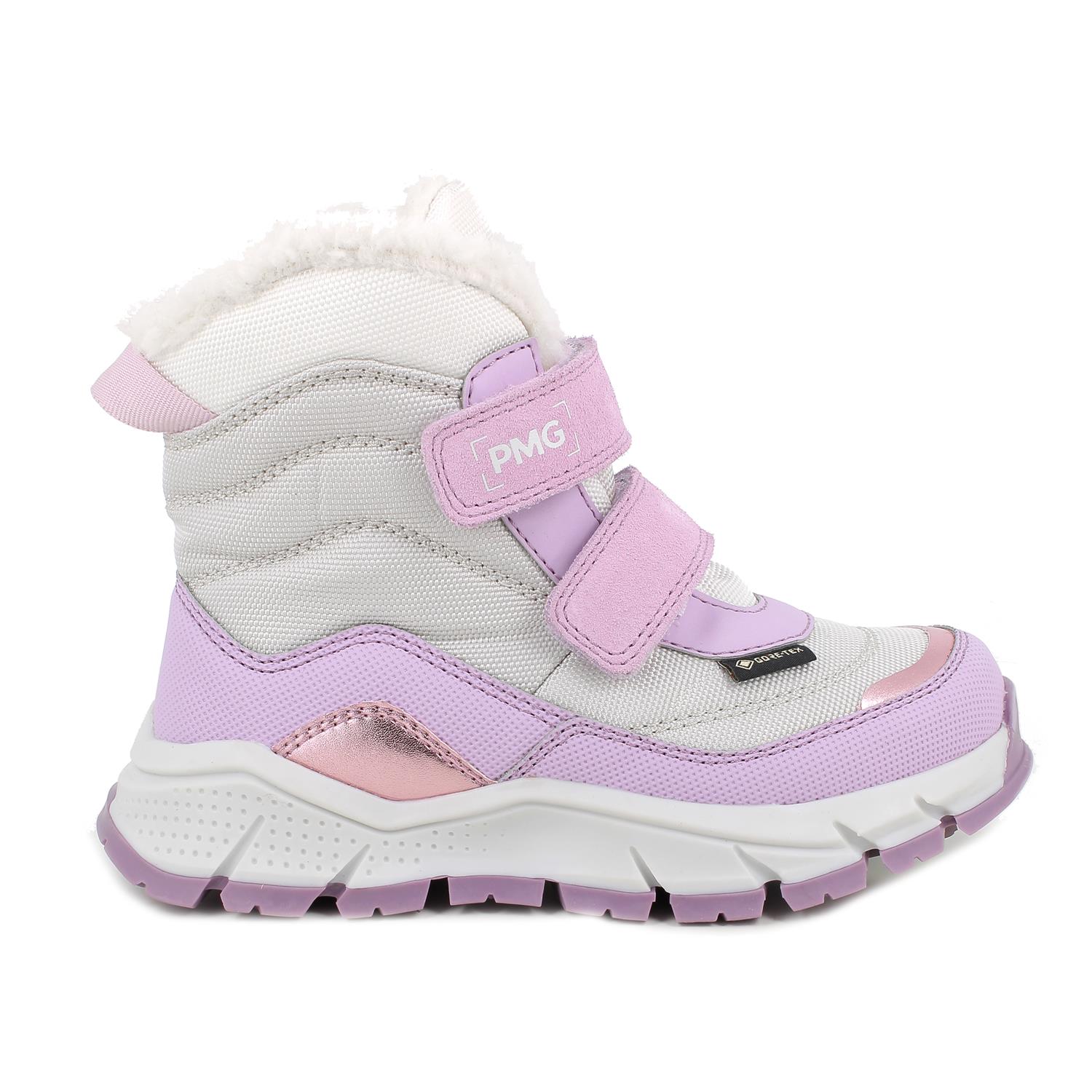 Stivaletti&#x20;gore-tex&#x20;da&#x20;bambina&#x20;viola&#x20;e&#x20;grigio&#x20;con&#x20;strap