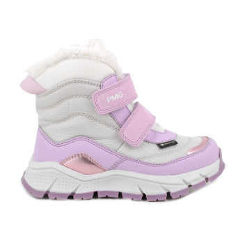 Gore-tex half boots for girls purple and grey with velcro Gore-tex half boots for girls purple and grey with velcro