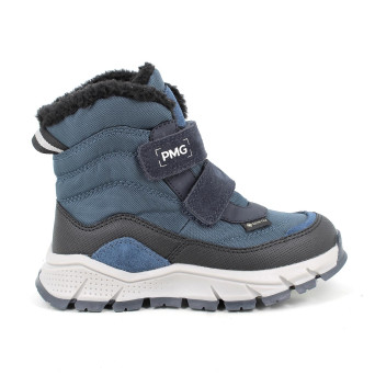 Stivaletti gore-tex da bambino blu con strap Stivaletti gore-tex da bambino blu con strap