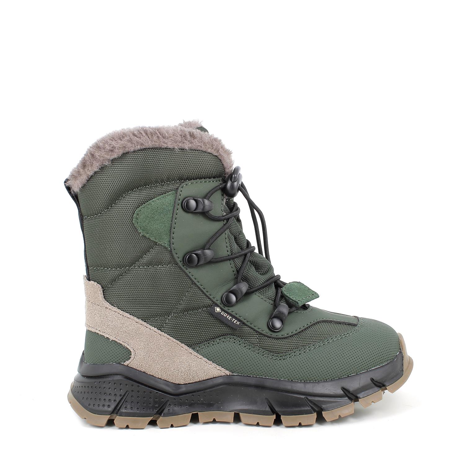 Stivaletti&#x20;gore-tex&#x20;da&#x20;bambino&#x20;verde&#x20;con&#x20;elastico