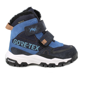 Botines con gore-tex para niño azul con velcro Botines con gore-tex para niño azul con velcro