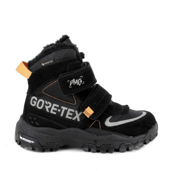Botines con gore-tex para niño negro con velcro Botines con gore-tex para niño negro con velcro