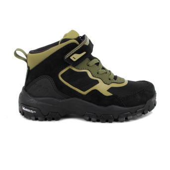 Zapato deportivo con gore-tex para niño negro y verde con velcro Zapato deportivo con gore-tex para niño negro y verde con velcro