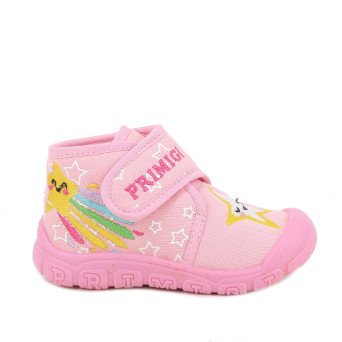 Slipper first steps for girls pink with velcro Slipper first steps for girls pink with velcro