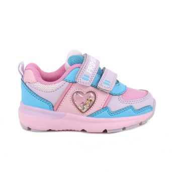 Sneaker pour fille violet et rose avec velcro Sneaker pour fille violet et rose avec velcro