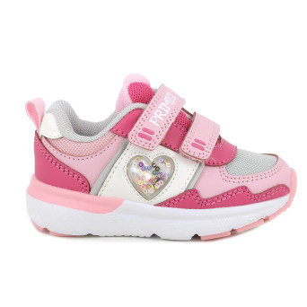 Sneaker pour fille rose avec velcro Sneaker pour fille rose avec velcro