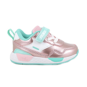 Sneaker pour fille rose avec velcro Sneaker pour fille rose avec velcro