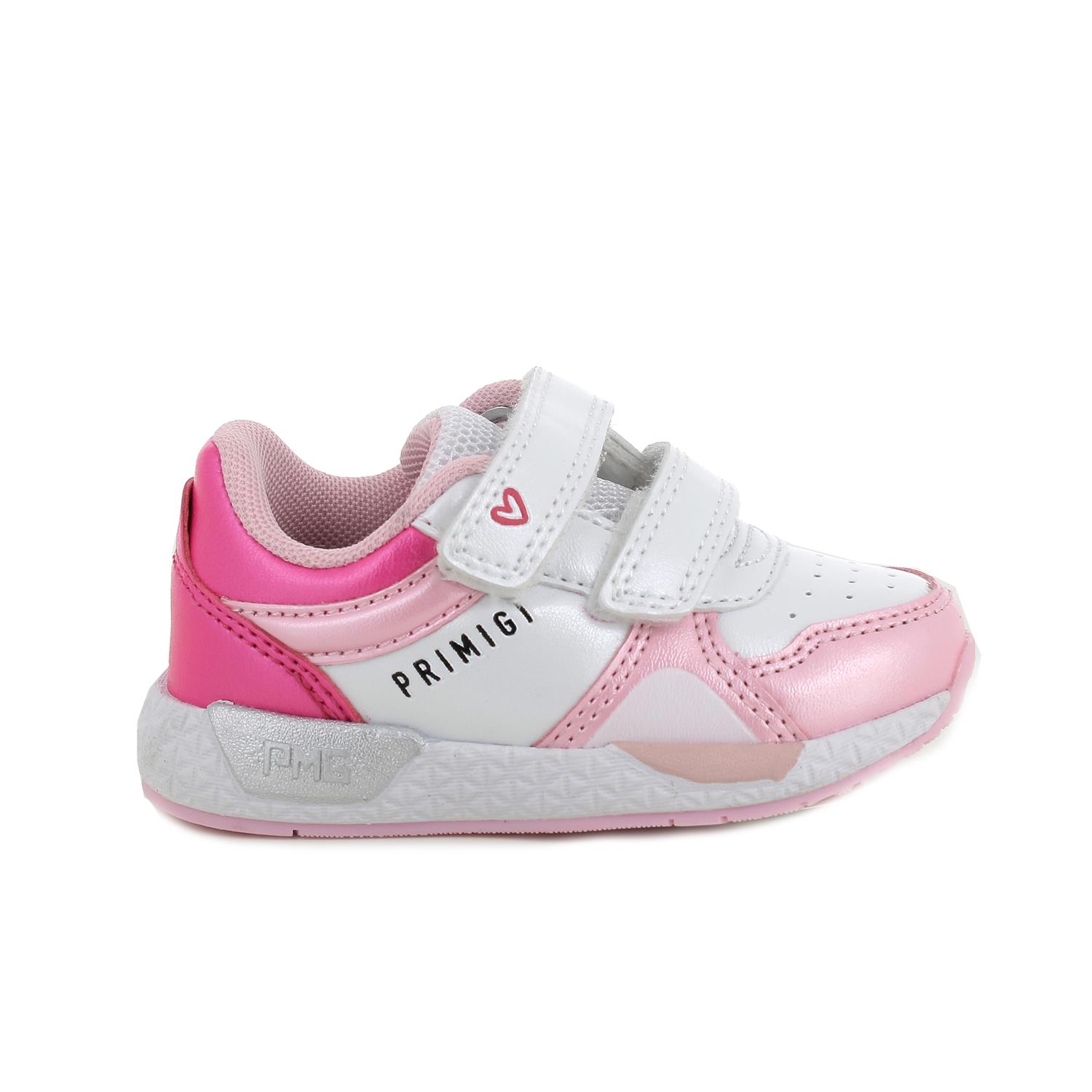 Sneakers&#x20;da&#x20;bambina&#x20;bianco&#x20;e&#x20;rosa&#x20;con&#x20;strap