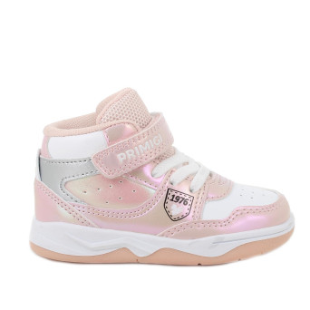 Sneaker pour fille rose avec velcro Sneaker pour fille rose avec velcro