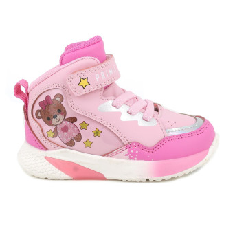 Sneaker pour fille rose avec velcro Sneaker pour fille rose avec velcro