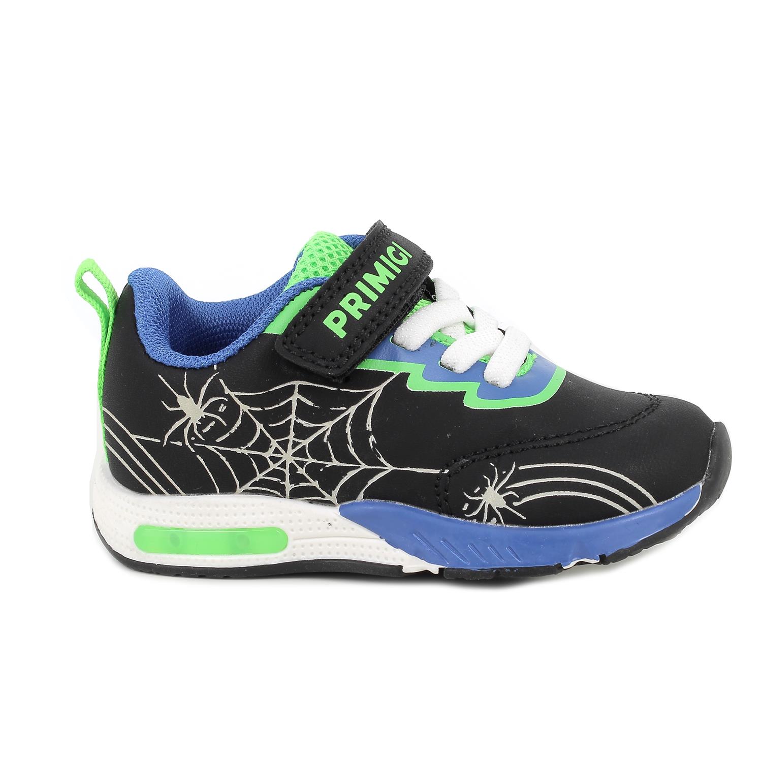 Deportivo para niño negro con velcro