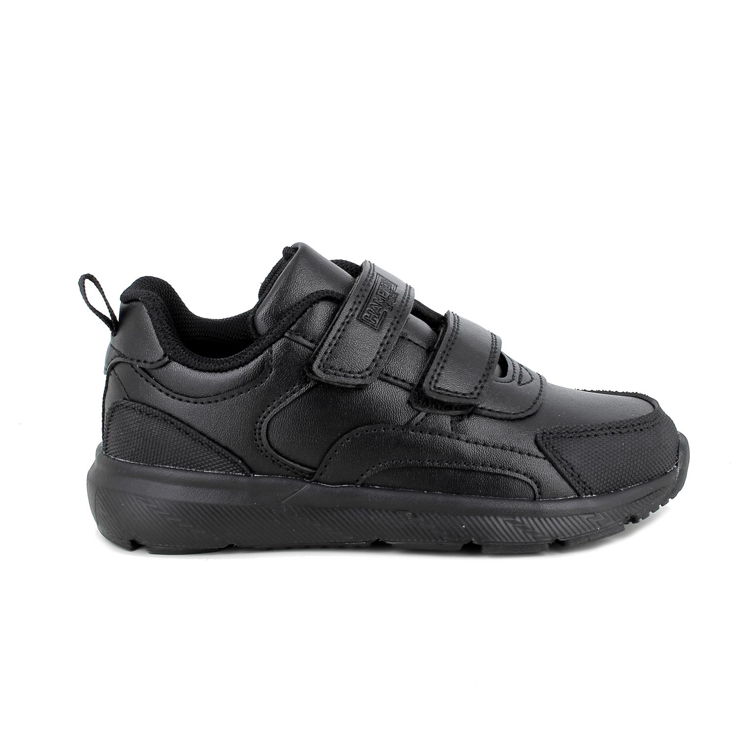 Sneakers for boys black with velcro