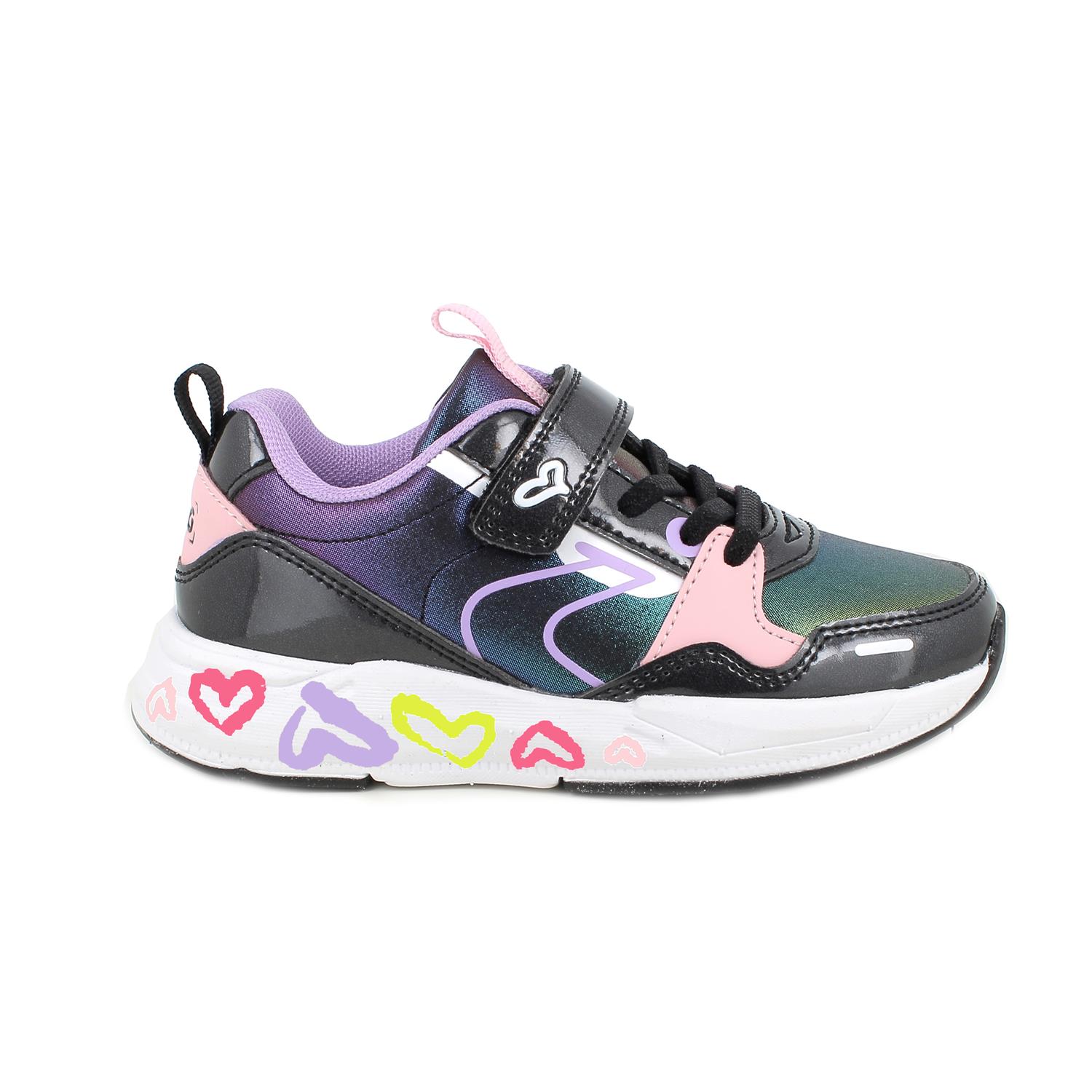 Sneakers&#x20;da&#x20;bambina&#x20;nero&#x20;con&#x20;strap