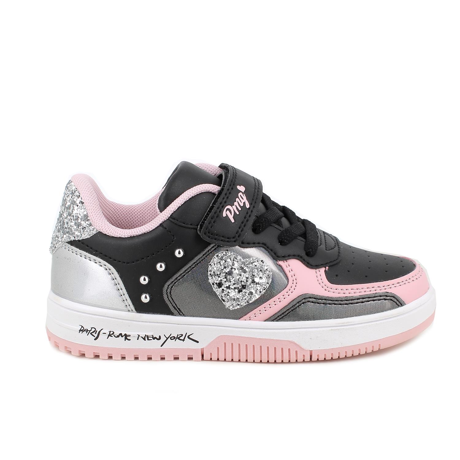 Sneakers&#x20;da&#x20;bambina&#x20;nero&#x20;con&#x20;strap