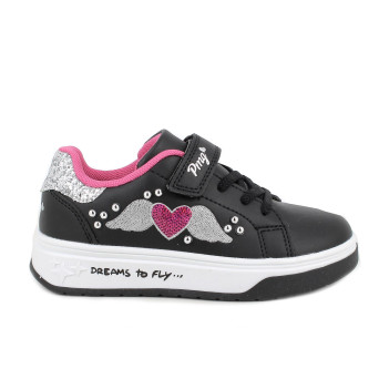 Sneaker pour fille noir avec velcro Sneaker pour fille noir avec velcro