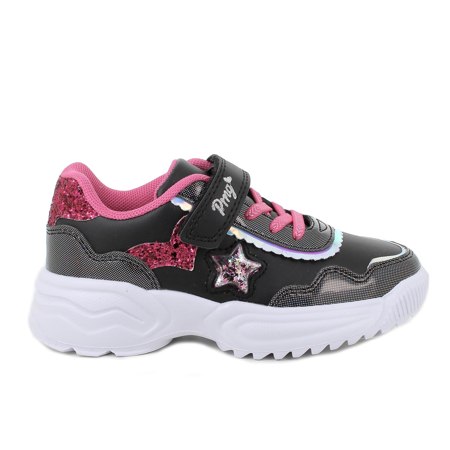 Sneakers&#x20;da&#x20;bambina&#x20;nero&#x20;con&#x20;strap