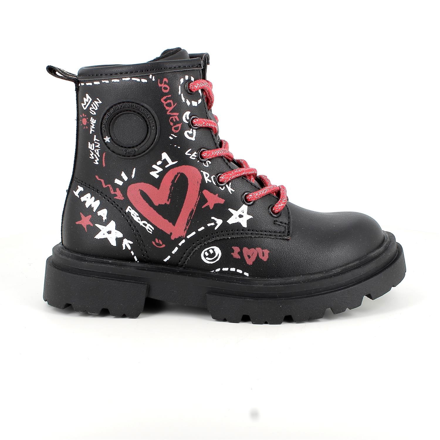 Anfibi&#x20;da&#x20;bambina&#x20;nero&#x20;con&#x20;zip