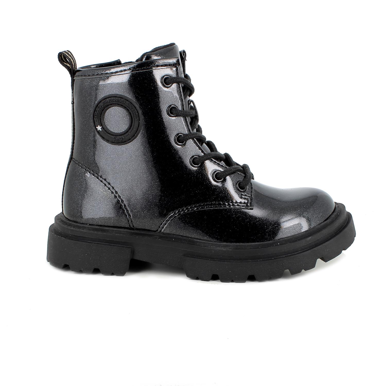 Anfibi&#x20;da&#x20;bambina&#x20;nero&#x20;con&#x20;zip