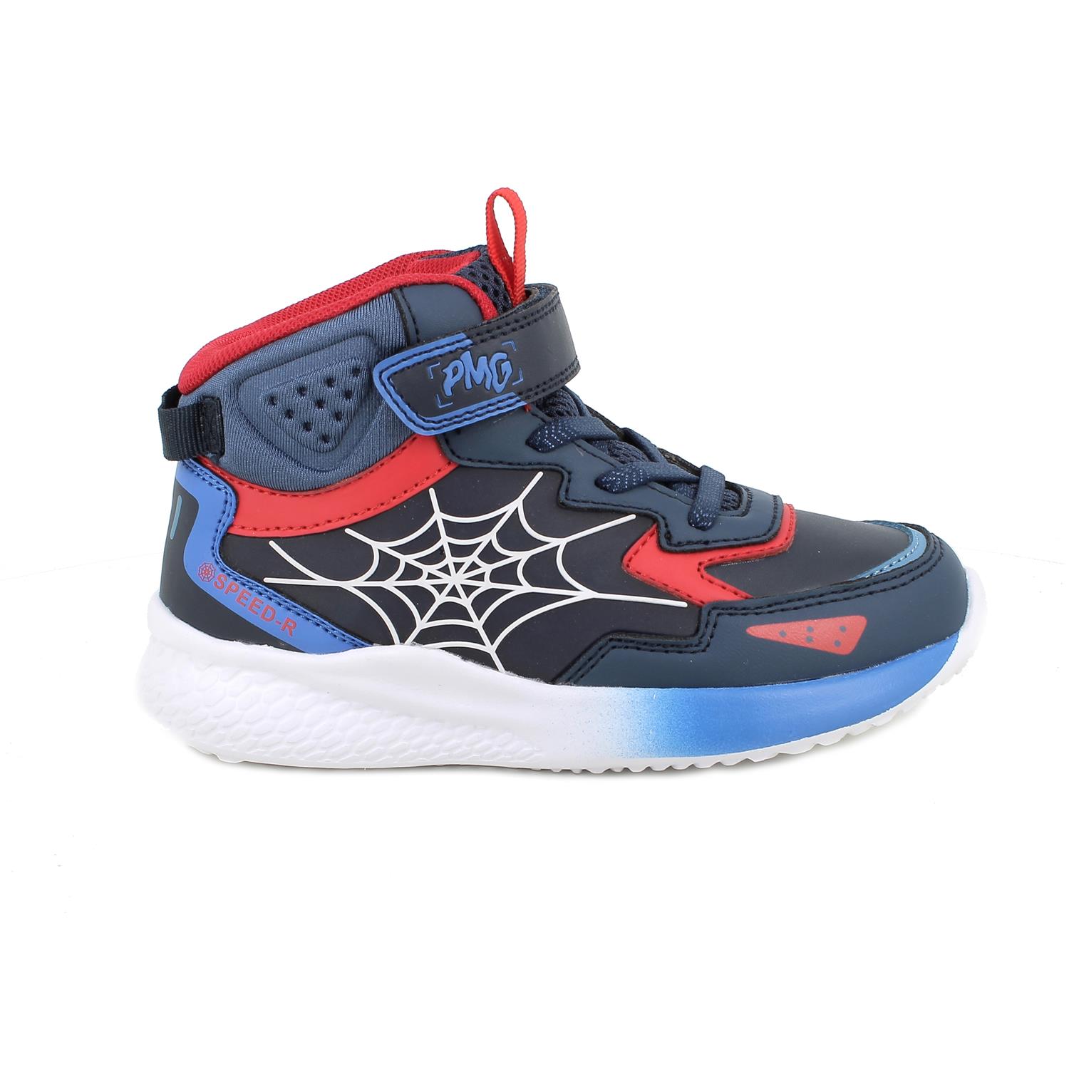Sneakers for boys blue with velcro