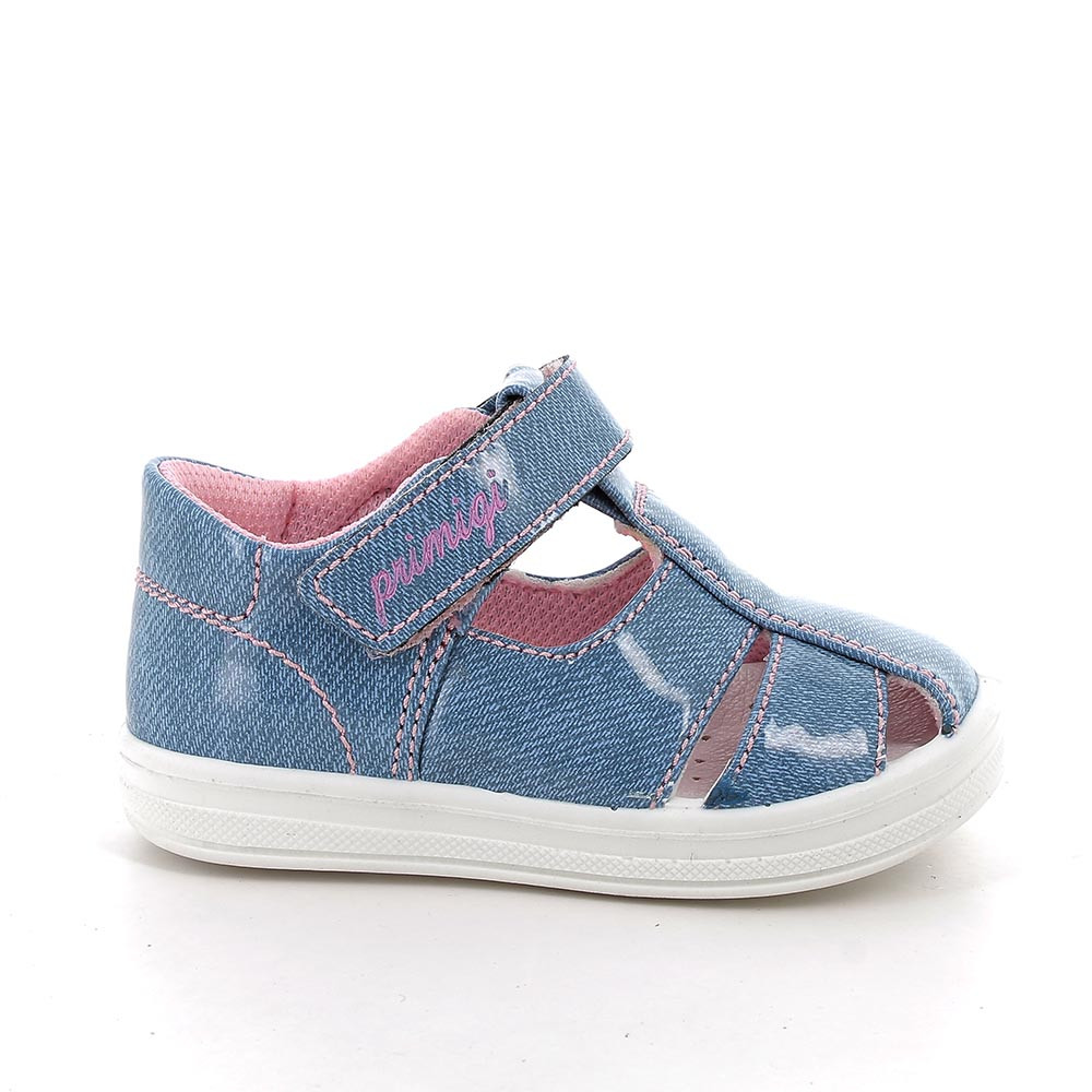 SANDALES POUR FILLE  BLEU CLAIR  AVEC VELCRO