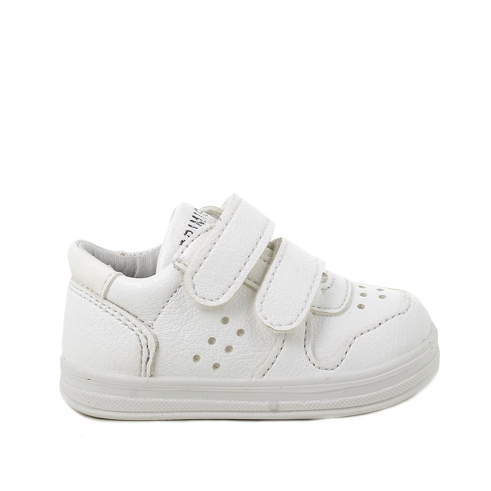 SNEAKERS FOR BOY  WHITE  WITH VELCRO