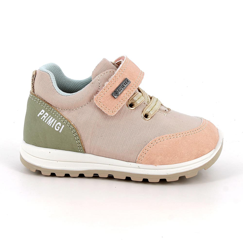 SNEAKER GORE-TEX® POUR FILLE  BEIGE ET VERT AVEC VELCRO
