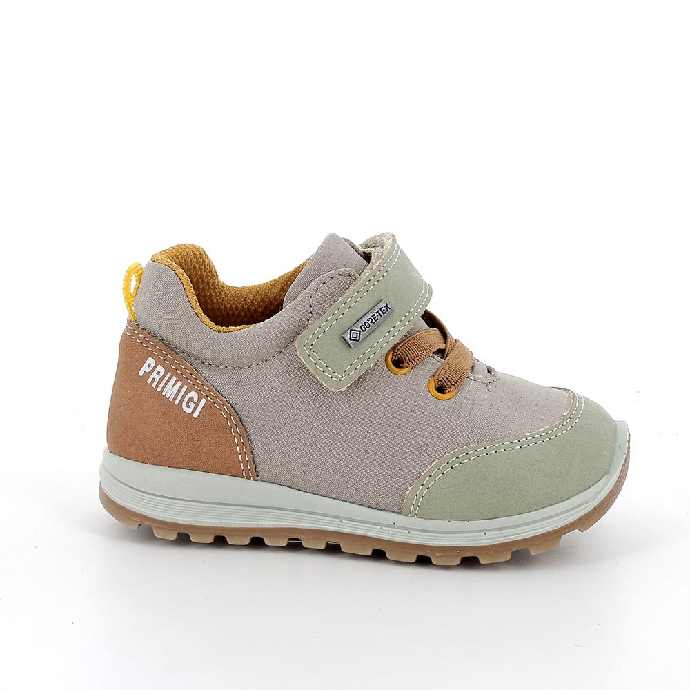 SNEAKER GORE-TEX® POUR FILLE  BEIGE ET VERT AVEC VELCRO