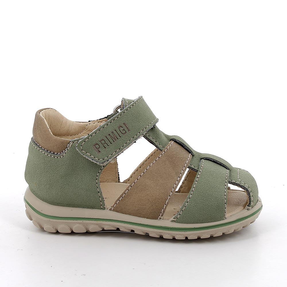 SANDALS FOR BOYS  GREEN  AND BROWN WITH VELCRO