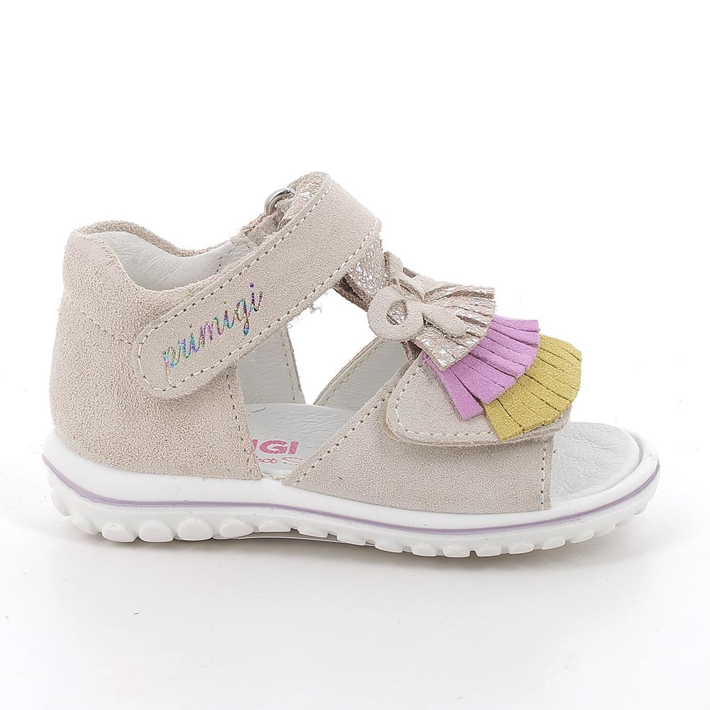 Sandale pour fille beige avec velcro
