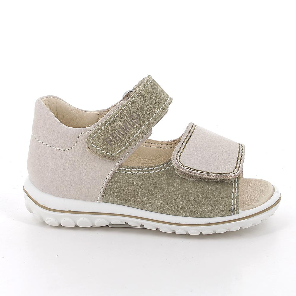 SANDALS FOR BOYS BEIGE  AND GREEN  WITH VELCRO