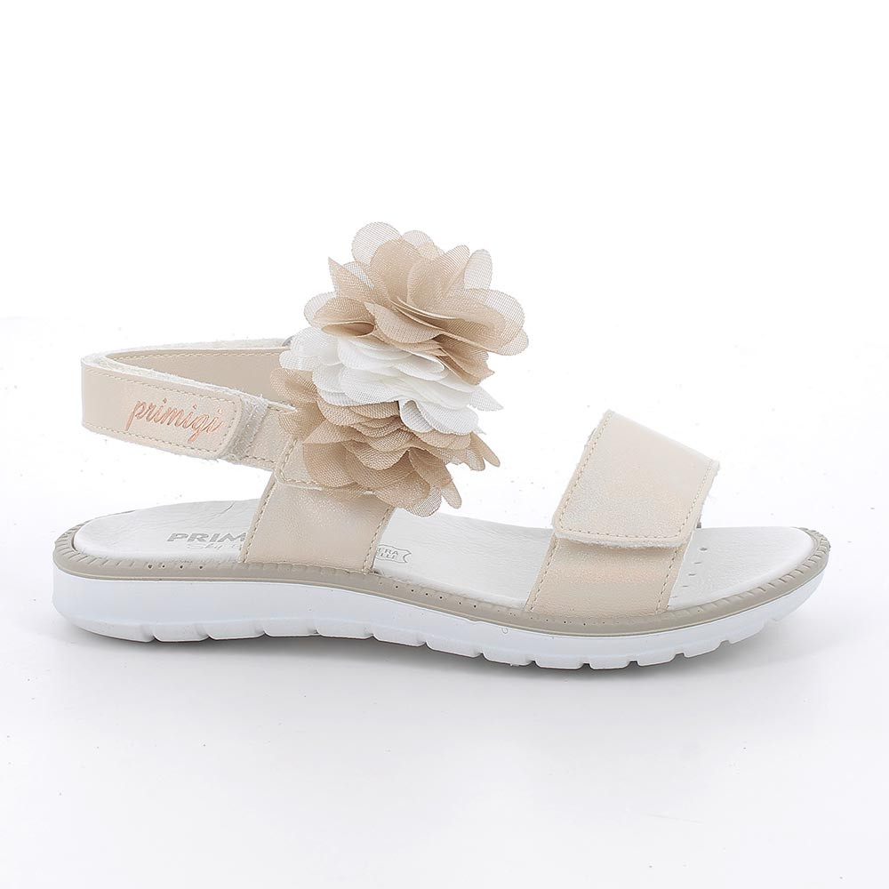 Sandale pour fille beige avec velcro
