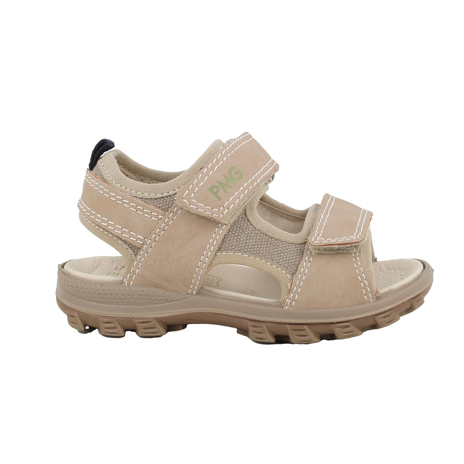 Sandals for boys beige with velcro