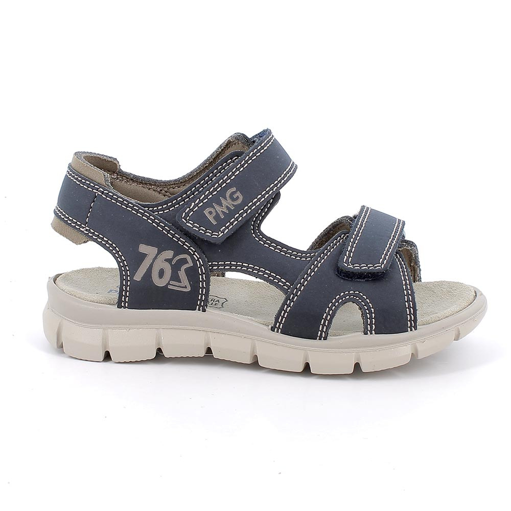 Sandali da bambino blu con strap