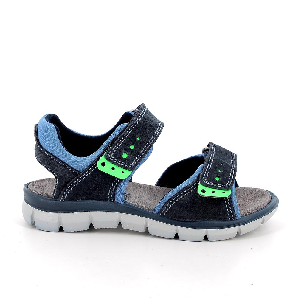 SANDALES POUR GARÇON BLEU ET BLEU CLAIR  AVEC VELCRO