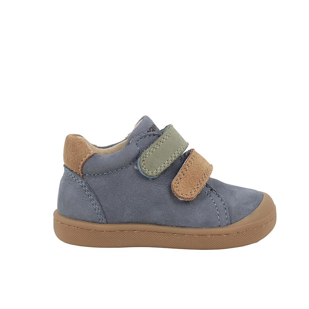 SHOES FOR BOYS  BLUE  AND BROWN WITH VELCRO