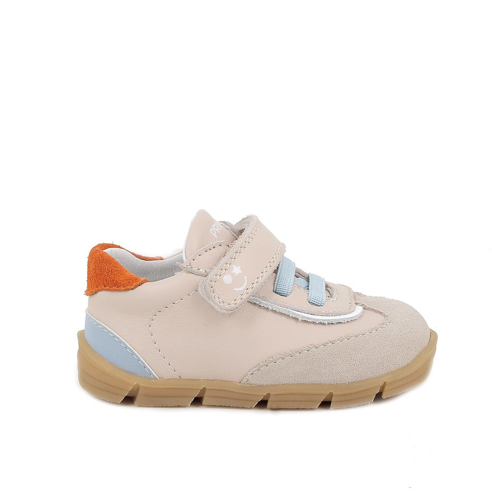 SNEAKERS FOR BOY  BEIGE WITH VELCRO