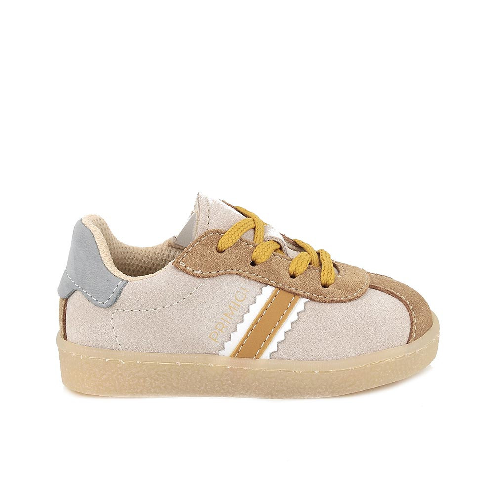 SNEAKERS FOR BOY  BEIGE  AND BROWN WITH ZIP