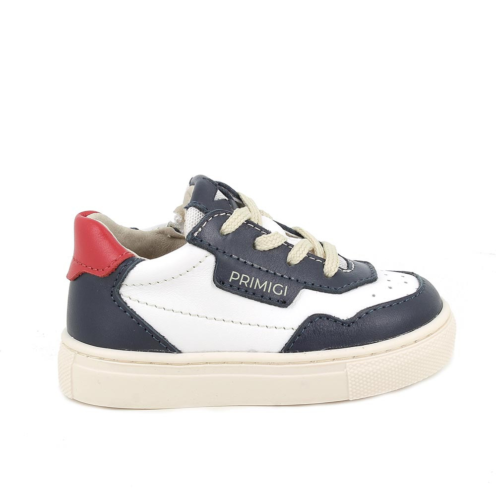SNEAKERS FOR BOY  WHITE AND BLUE WITH ZIP