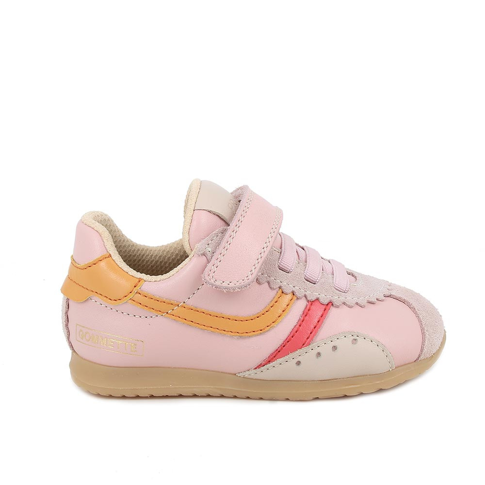SNEAKER POUR FILLE  ROSE AVEC VELCRO