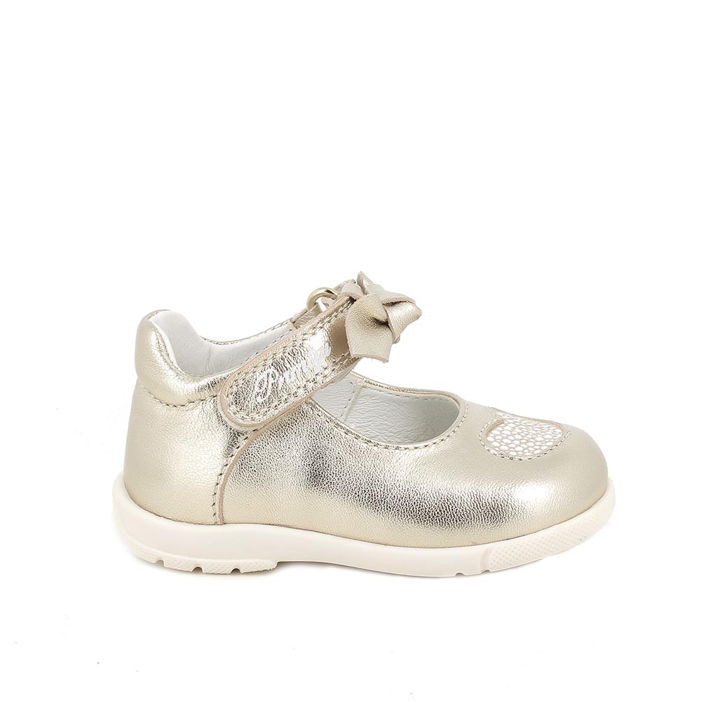 BALLERINE POUR FILLE   PLATINUM  AVEC VELCRO