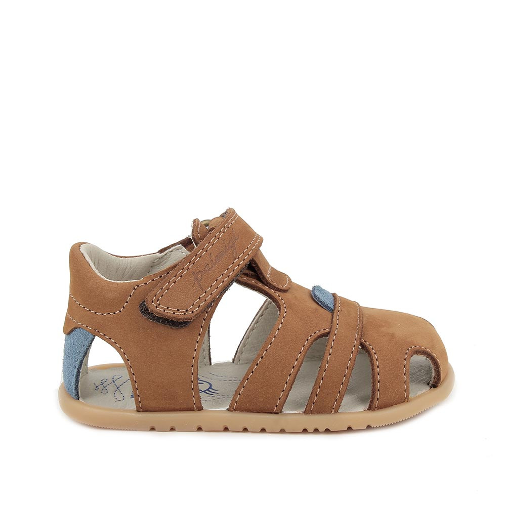 SANDALS FOR BOYS  BROWN WITH VELCRO